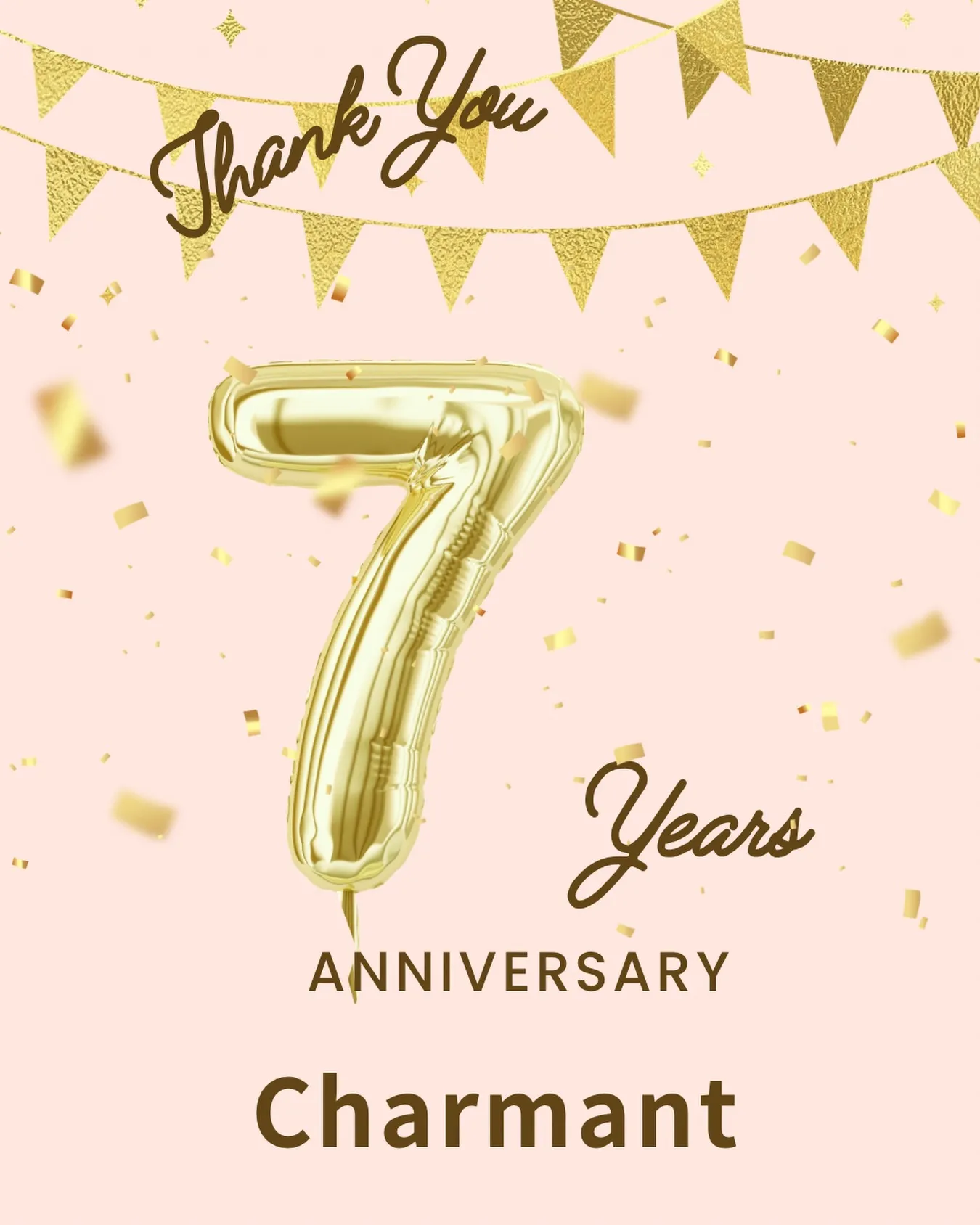 【Charmant 7周年のご挨拶】