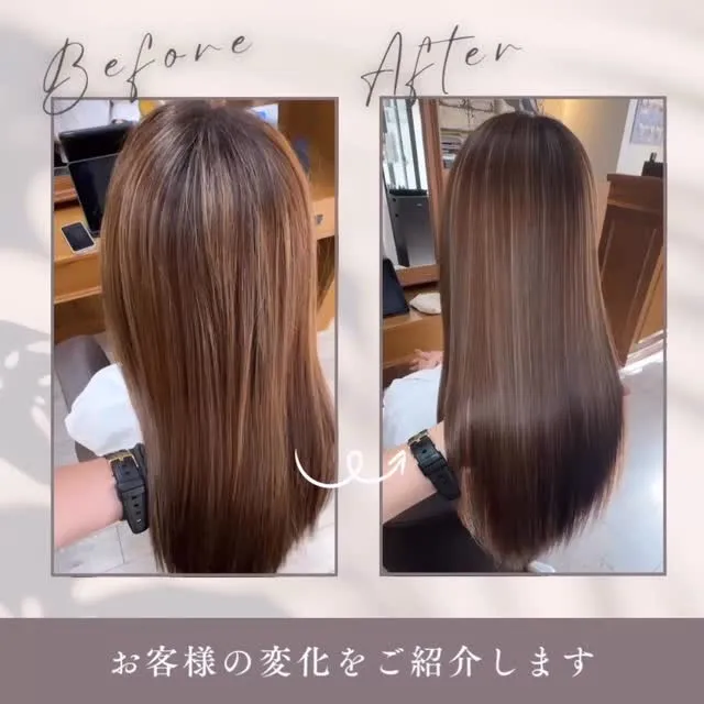 乾かすだけでツヤっとまとまる髪へ。